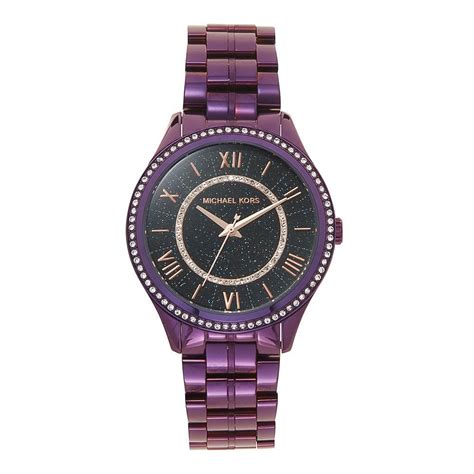 michael kors women's watch purple|mk3724.